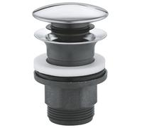 GROHE Basin Waste Set 40824000 - Click-Clack Push-Open 45mm Slotted Chrome