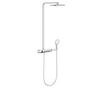 GROHE Rainshower SmartControl - Shower System SmartControl 360 DUO with thermostatic mixer chrome / moon white
