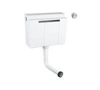 Grohe Concealed Toilet Cistern (Bottom Fill Only) with Dual Flush Push Button Chrome - 39053000 (39053 000)
