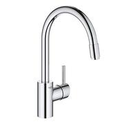 GROHE Concetto - Single lever kitchen mixer L-Size with Swivel Spout and pull-out spray chrome