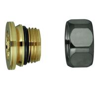 GROHE Connection Fitting 45044 1/2" Hard Graphite Brushed