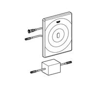 Grohe Flush Plate Cover Chrome Without water saver 42451000