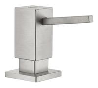 GROHE Cubic Soap Dispenser for Liquid Soaps, Storage Bin 500ml, Stainless Steel Look, 40649DC0