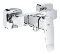 GROHE Dice Exposed Shower Mixer (Wall Mounted, Metal Lever, 35mm Ceramic Cartridge, Integrated Non-Return Valve, Protected Against Backflow, Easy to Fit with Included QuickSpanner), Chrome, 101874000
