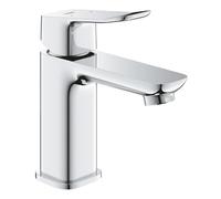 GROHE Dice Single Lever Basin Mixer Tap with Pop-Open Waste Set (S-Size 152 mm, 28 mm Ceramic Cartridge, Water Saving, Tails 3/8 Inch, Easy to Fit with The Included QuickTool), Chrome, 1018570000