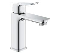 GROHE Dice Single Lever Basin Mixer with Push-Open Waste Set, (M-Size 172mm, 28 mm Ceramic Cartridge, Water Saving, Tails 3/8 Inch, Easy to Fit with The Included QuickTool), Chrome, 1018330000