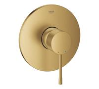 GROHE Essence Concealed Single Lever Shower Mixer Trim Set (Built-in Mixing Tap, Metal Lever, 46 mm Ceramic Cartridge, Without Roughing-in-Set), Brushed Gold, 24057GN1
