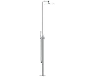 GROHE Essence Free-Standing Single-Lever Shower Mixer with GROHE Euphoria Cosmopolitan Stick Hand Shower an Eco-Friendly Single-Lever Tap in A Brilliant Chrome Finish German Engineered 23741001