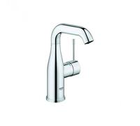 Grohe Essence M Size Smooth Body Basin Mixer Tap With Swivel Spout - Chrome