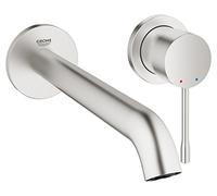 GROHE Essence - Single Lever Basin Mixer wall-mounted with projection 230 mm without waste set supersteel