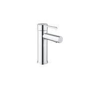 GROHE Essence single-lever basin tap, one handle bathroom mixer, smooth body, no waste, regular spout, water-saving, easy to clean, easy installation,