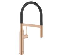 GROHE Essence single lever sink mixer, DN 15, Santoprene hose, SpeedClean professional spray, colour: warm sunset brushed - 30294DL0