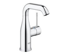 GROHE Essence Smooth Body Basin Mixer Tap (M-Size 193 mm, 360° Adjustable Swivel Range, 28 mm Ceramic Cartridge), Chrome, 23463001