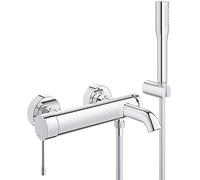 Grohe Essence 1/2" single lever bath/shower mixer set with stick hand shower (33628001)
