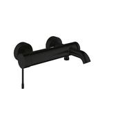 GROHE Essence Wall Mounted Exposed Bath Filler Tap (Metal Lever, 35 mm Ceramic Cartridge, Automatic Bath/Shower Diverter, Protected Against Backflow, Min Pressure 1.0 Bar), Matt Black, 336242431