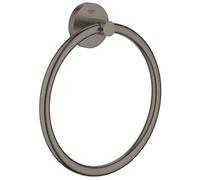 Grohe Essentials Brushed Hard Graphite Towel Ring