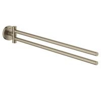 Grohe Essentials Brushed Nickel Double Towel Bar