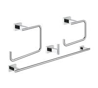 Grohe Essentials Cube 4-in-1 Master bathroom accessories set Chrome 40778001