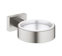 GROHE Essentials Cube New Glass/Soap Dish Holder Supersteel 40508DC1