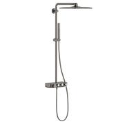 GROHE Euphoria SmartControl - Shower System Rainshower SmartActive Cube 310 with Thermostatic Mixer brushed hard graphite