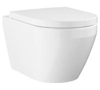 Wall Hung Toilet Set Grohe Euro Keramik Compact Triple Vortex with seat Alpine White 102510SH00