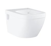 Grohe Euro Ceramic Wall-Hung Toilet Without Lid With Pureguard, Alpine White (39538000)
