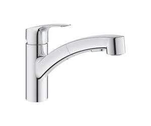 Grohe Euro smart Low Spout Kitchen Sink Mixer Tap With Pull Out - Chrome