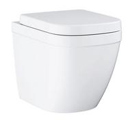Grohe Euro White Rimless Back To Wall Toilet Set With Soft Close Seat