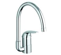 Grohe Euroeco Kitchen Mixer Tap Single Lever Chrome Swivel Spout 32752000