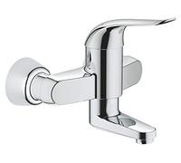 GROHE Euroeco Special - Single Lever Basin Mixer wall-mounted with projection 157 mm without waste set chrome