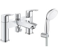 Grohe Eurosmart Chrome 1/2" Two-Handled Bath/Shower Mixer Tap - 2