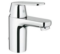 Grohe Basin Mixer Tap Eurosmart Cosmopolitan ES function S-Size retractable chain