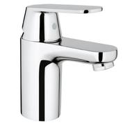 GROHE Eurosmart Cosmopolitan - Bathroom Basin Mixer Tap Single-Lever - Monobloc Installation - S-Size - Metal Lever - Low Pressure 0.2 to 5.0 bar - 35 mm Ceramic Cartridge - Chrome - 3282400L