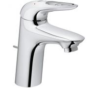 Grohe Eurostyle Basin Mixer Tap With Pop Up Waste - Moon White Finish: White
