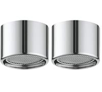 GROHE Flow Straightener Chrome 46724000 (Pack of 2)