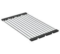 GROHE Foldable Big Dish Rack, Over Kitchen Sink Dish Drainer, 500 x 288 mm, Stainless Steel, Dishwasher Safe, Supersteel, 40858SD0