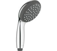 GROHE Vitalio Start 100 - Hand Shower 10 cm (2 Spray Rain and Jet, Water Saving 5.7 l/min Flow Limiter, Anti-Limescale System, Universal Mounting System, Min. Rec. Pressure 1.0 bar), Chrome, 27946000