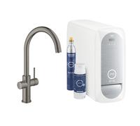 GROHE GROHE BLUE HOME DUO C-SPOUT BRUSHED HARD GRAPHITE 31455AL1
