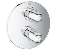 GROHE 19985000 Grohtherm 1000 Thermostatic Shower Control Trim with 2-Way Diverter (Head or Hand Shower) for Rapido T Concealed Thermostat