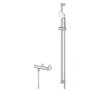 Grohtherm 500 Shower Set with Thermostatic Shower Mixer 1/2", Chrome (34797000)