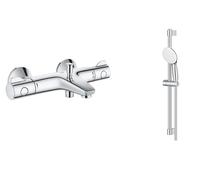 GROHE Grohtherm 800 Thermostatic Bath Shower Mixer & Slide Rail Kit