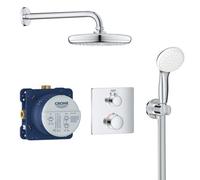 GROHE Grohtherm - Shower System Tempesta 210 with Thermostatic Mixer chrome