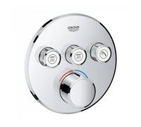 Grohe Grohtherm Smart Control Thermostatic Round Trim For 3 Outlets - 29146000 Concealed Body Required?: Yes Required