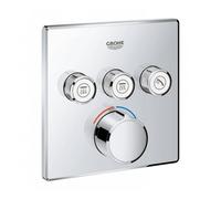 Grohe Grohtherm Smart Control Thermostatic Square Trim For 3 Outlets - 29149000 Concealed Body Required?: Yes Required