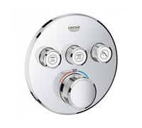 Grohe Grohtherm Smart Control Thermostatic Trim For 3 Outlets - 29121000 Concealed Body Required?: Yes Required