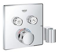Grohe Grohtherm Smart Control Square Thermostat 2 way with holder