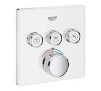GROHE Grohtherm SmartControl - Concealed Thermostat for 3 outlets chrome / moon white