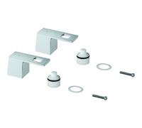 GROHE Handle Pair 48321 For Eurocube 3-L-WT Battery Mark. Blue/Red Chrome
