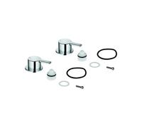 GROHE Handle Pair 48357 Marking Blue/Red For Linear Chrome