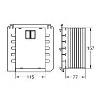 Grohe Inspection Shaft for Small Flush Plates - Silver